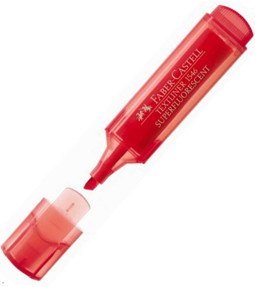 Μαρκαδόρος 46 Faber Castell Fluo Red