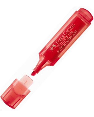 Μαρκαδόρος 46 Faber Castell Fluo Red