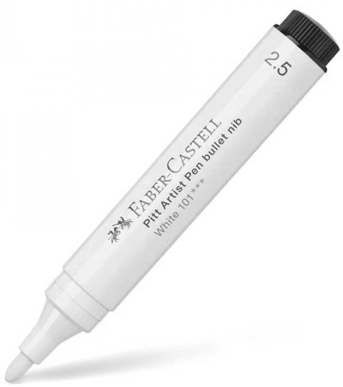 Μαρκαδόρος Faber Castell Pitt Artist Pen 2.5mm White