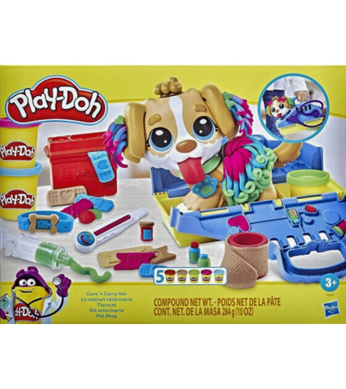 Πλαστελίνη Hasbro Play-Doh Care N Carry Vet Playset