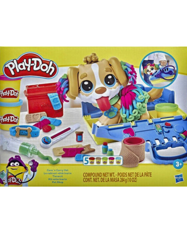 Πλαστελίνη Hasbro Play-Doh Care N Carry Vet Playset