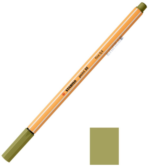 Μαρκαδοράκι 88/37 Stabilo Point 0.4 Mud Green