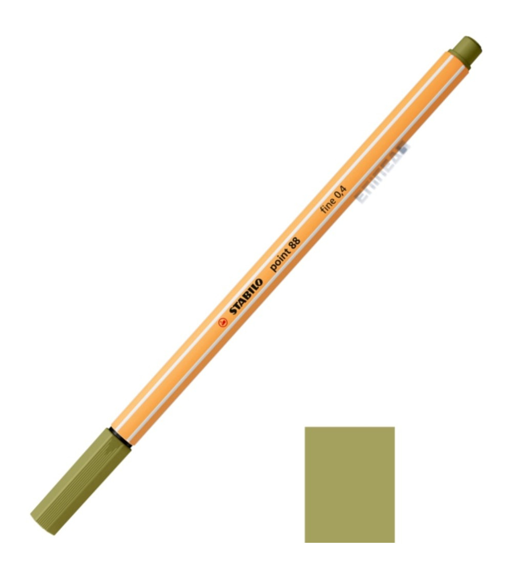 Μαρκαδοράκι 88/37 Stabilo Point 0.4 Mud Green