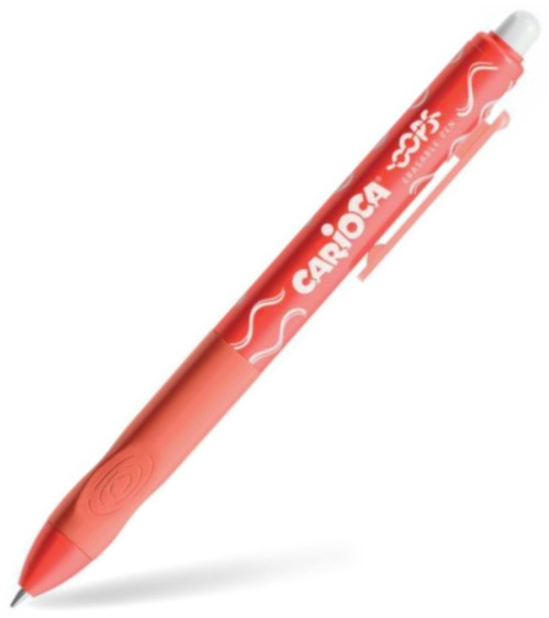 Στυλό Carioca Oops Erasable Grip 0.7 που Σβήνει Κόκκινο