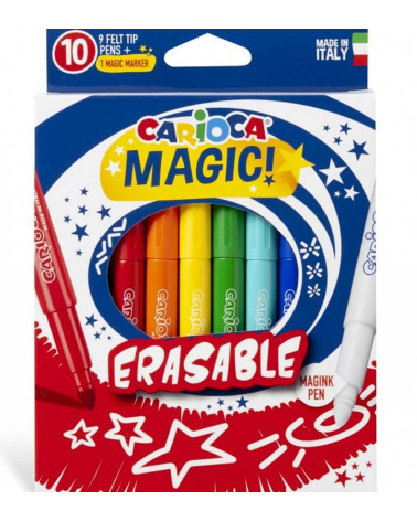 Μαρκαδόροι Carioca 12χρ Erasable Σβύνουν