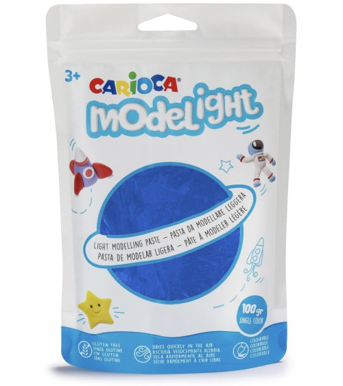 Πηλός Ελαφρύς Carioca Modelight 100gr Foam Μπλε