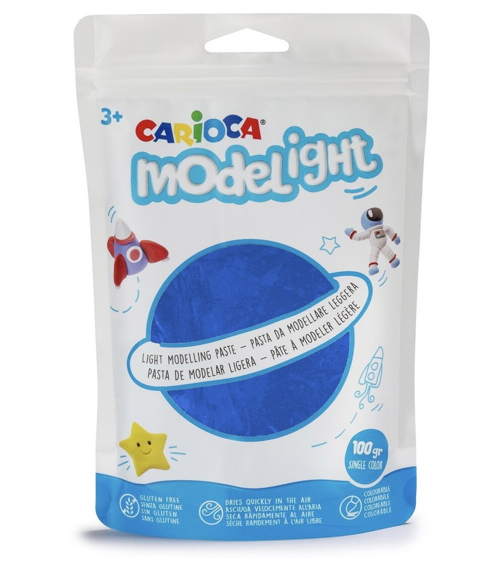 Πηλός Ελαφρύς Carioca Modelight 100gr Foam Μπλε