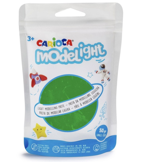 Πηλός Ελαφρύς Carioca Modelight 100gr Foam Πράσινο