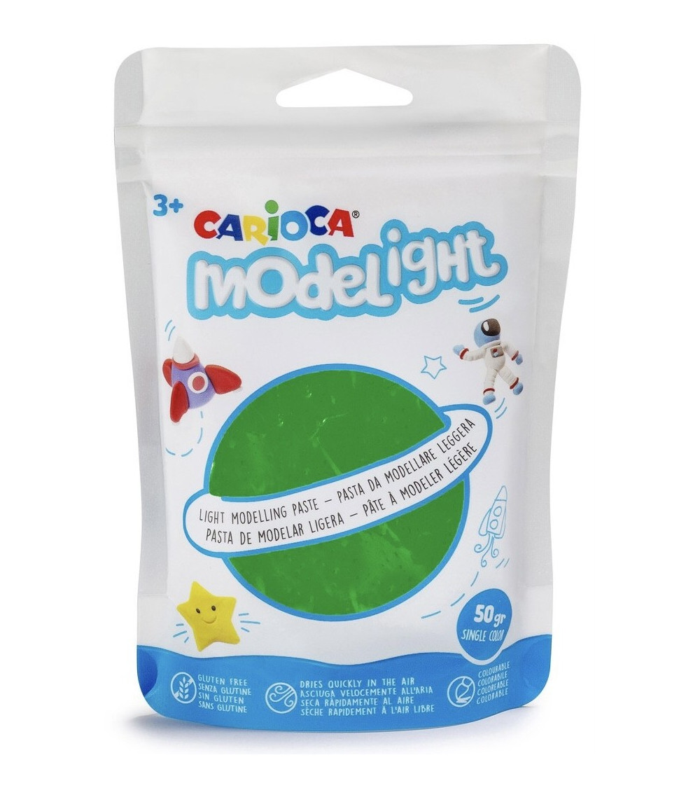 Πηλός Ελαφρύς Carioca Modelight 100gr Foam Πράσινο