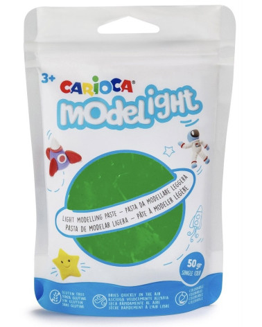 Πηλός Ελαφρύς Carioca Modelight 100gr Foam Πράσινο