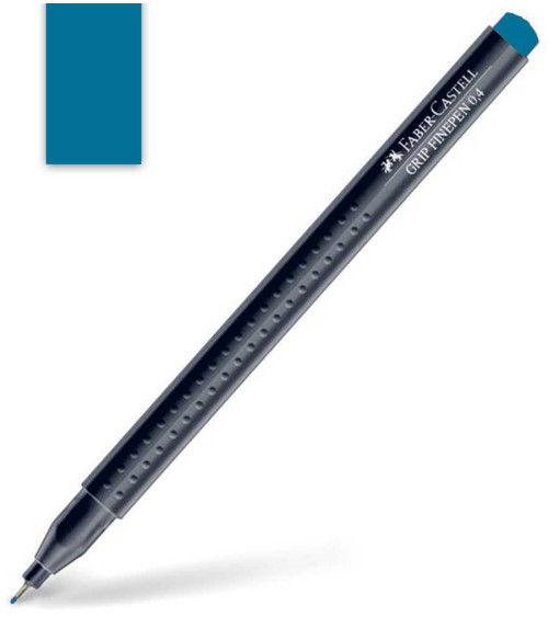 Μαρκαδοράκι Faber Castell Grip Finepen 0.4mm Cobalt Turquoise