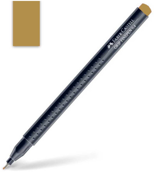 Μαρκαδοράκι Faber Castell Grip Finepen 0.4mm Brown Ochre