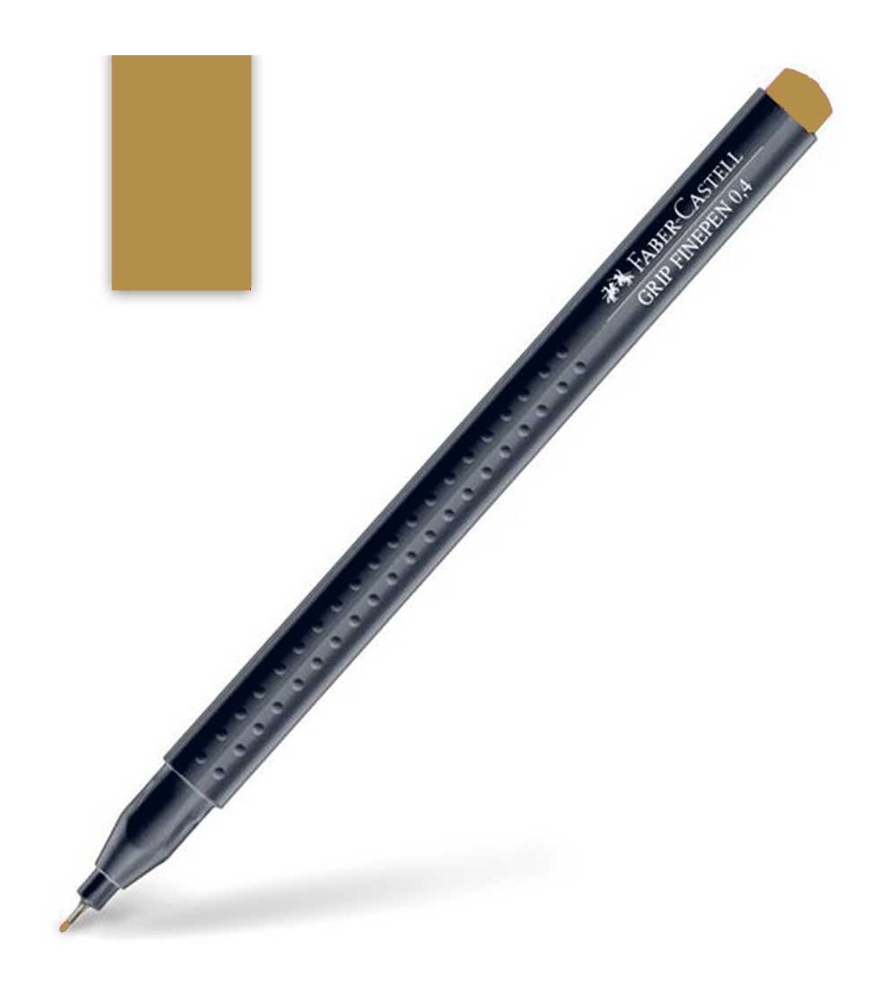 Μαρκαδοράκι Faber Castell Grip Finepen 0.4mm Brown Ochre