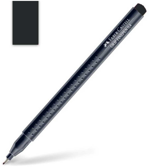 Μαρκαδοράκι Faber Castell Grip Finepen 0.4mm Black