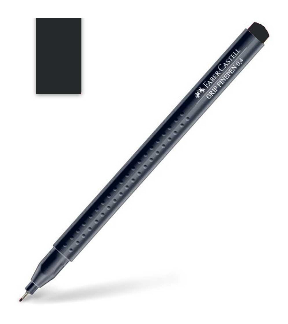 Μαρκαδοράκι Faber Castell Grip Finepen 0.4mm Black