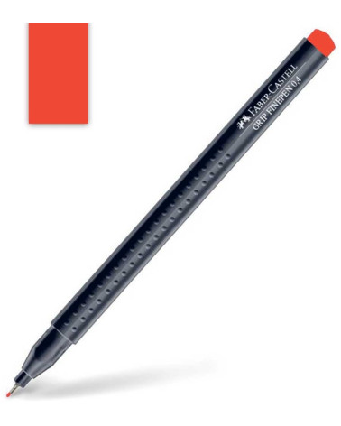 Μαρκαδοράκι Faber Castell Grip Finepen 0.4mm Dark Cadmium Orange