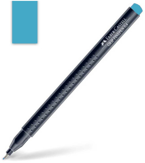 Μαρκαδοράκι Faber Castell Grip Finepen 0.4mm Light Blue