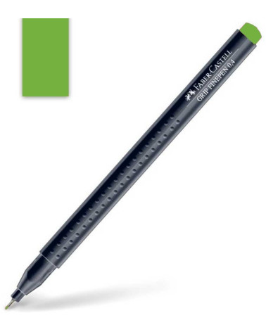 Μαρκαδοράκι Faber Castell Grip Finepen 0.4mm Grass Green