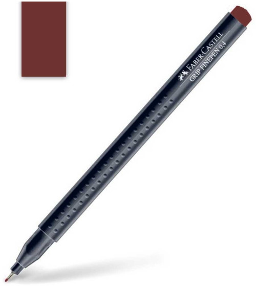 Μαρκαδοράκι Faber Castell Grip Finepen 0.4mm Burnt Ochre