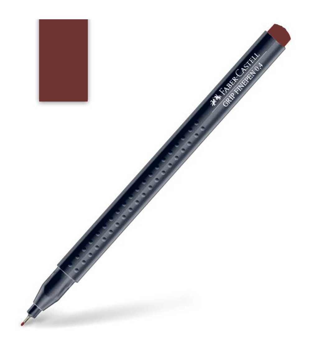 Μαρκαδοράκι Faber Castell Grip Finepen 0.4mm Burnt Ochre