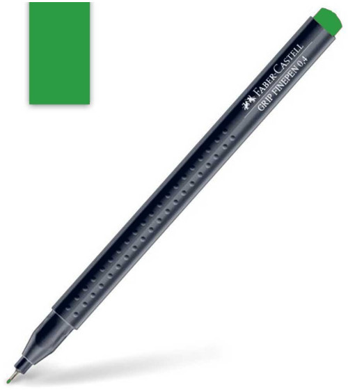 Μαρκαδοράκι Faber Castell Grip Finepen 0.4mm Green