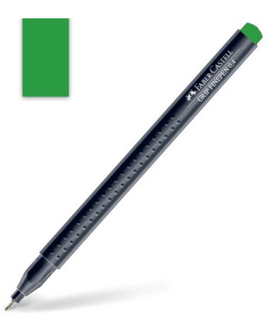 Μαρκαδοράκι Faber Castell Grip Finepen 0.4mm Green