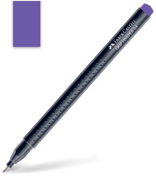 Μαρκαδοράκι Faber Castell Grip Finepen 0.4mm Violet