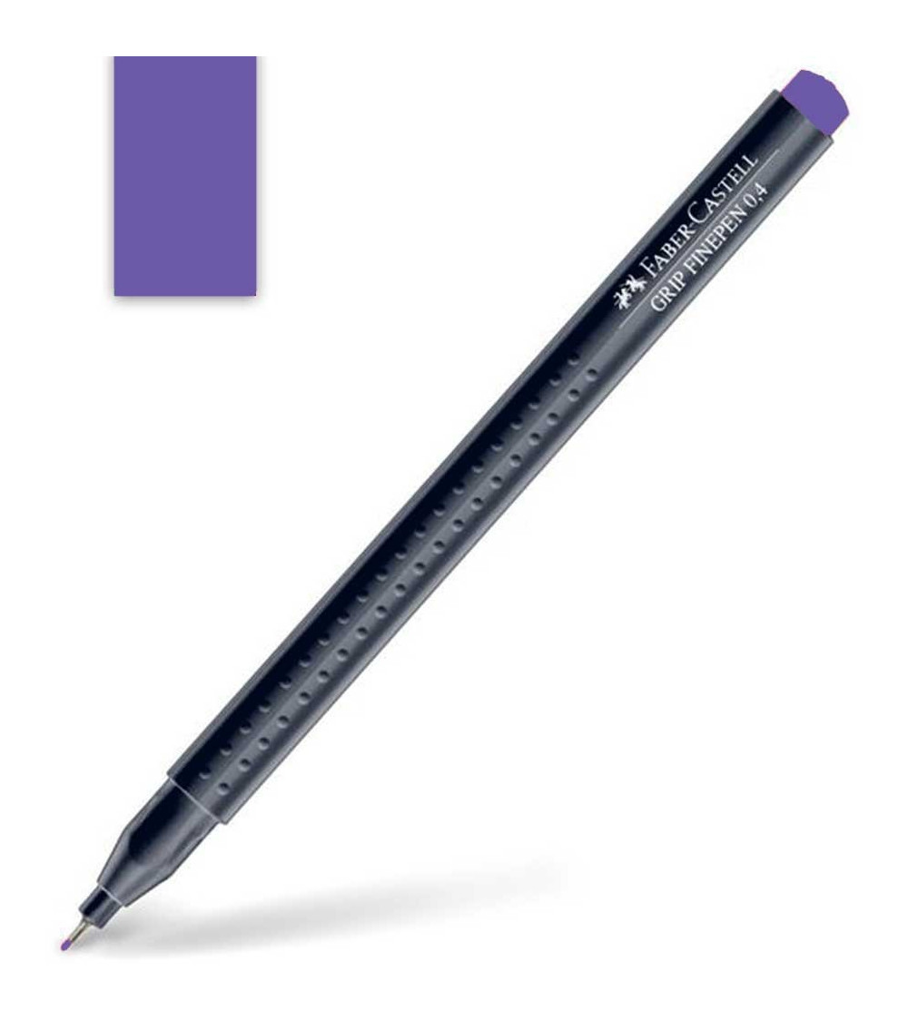 Μαρκαδοράκι Faber Castell Grip Finepen 0.4mm Violet