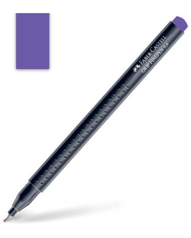 Μαρκαδοράκι Faber Castell Grip Finepen 0.4mm Violet