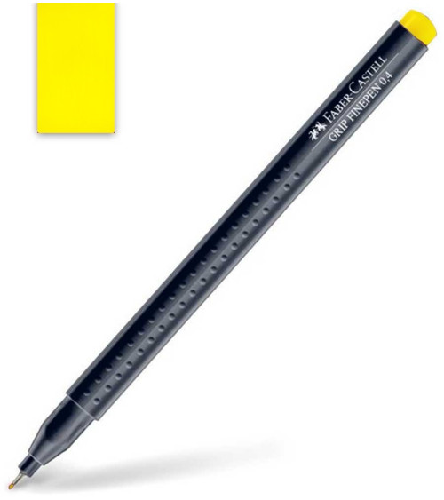 Μαρκαδοράκι Faber Castell Grip Finepen 0.4mm Cadmium Yellow