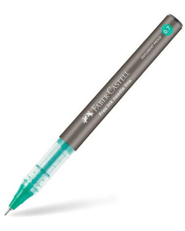 Στυλό Faber Castell 0.7 Free Ink Needle Roller Πράσινο