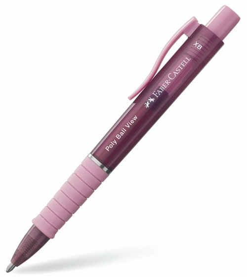 Στυλό Faber Castell Poly Ball View 0.6 Roze Shadow