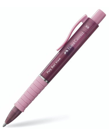 Στυλό Faber Castell Poly Ball View 0.6 Roze Shadow