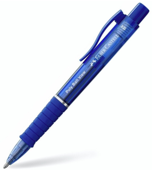 Στυλό Faber Castell Poly Ball View 0.6 Blue