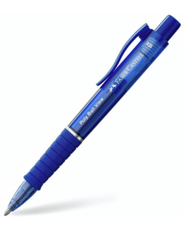 Στυλό Faber Castell Poly Ball View 0.6 Blue