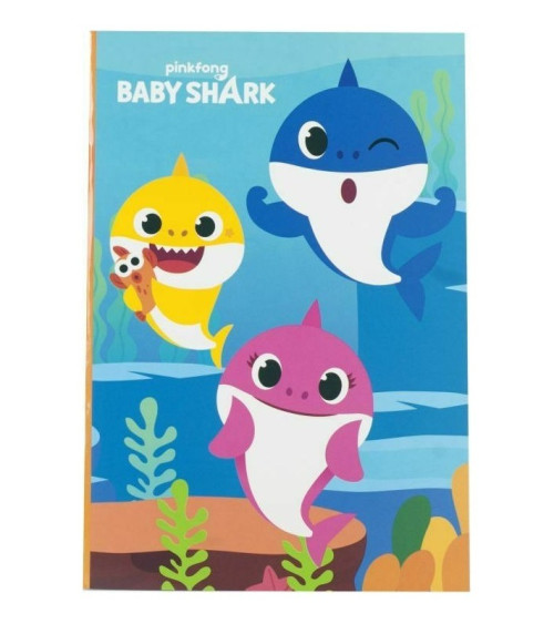 Τετράδιο Καρφίτσα Gim Baby Shark Β5 40φ