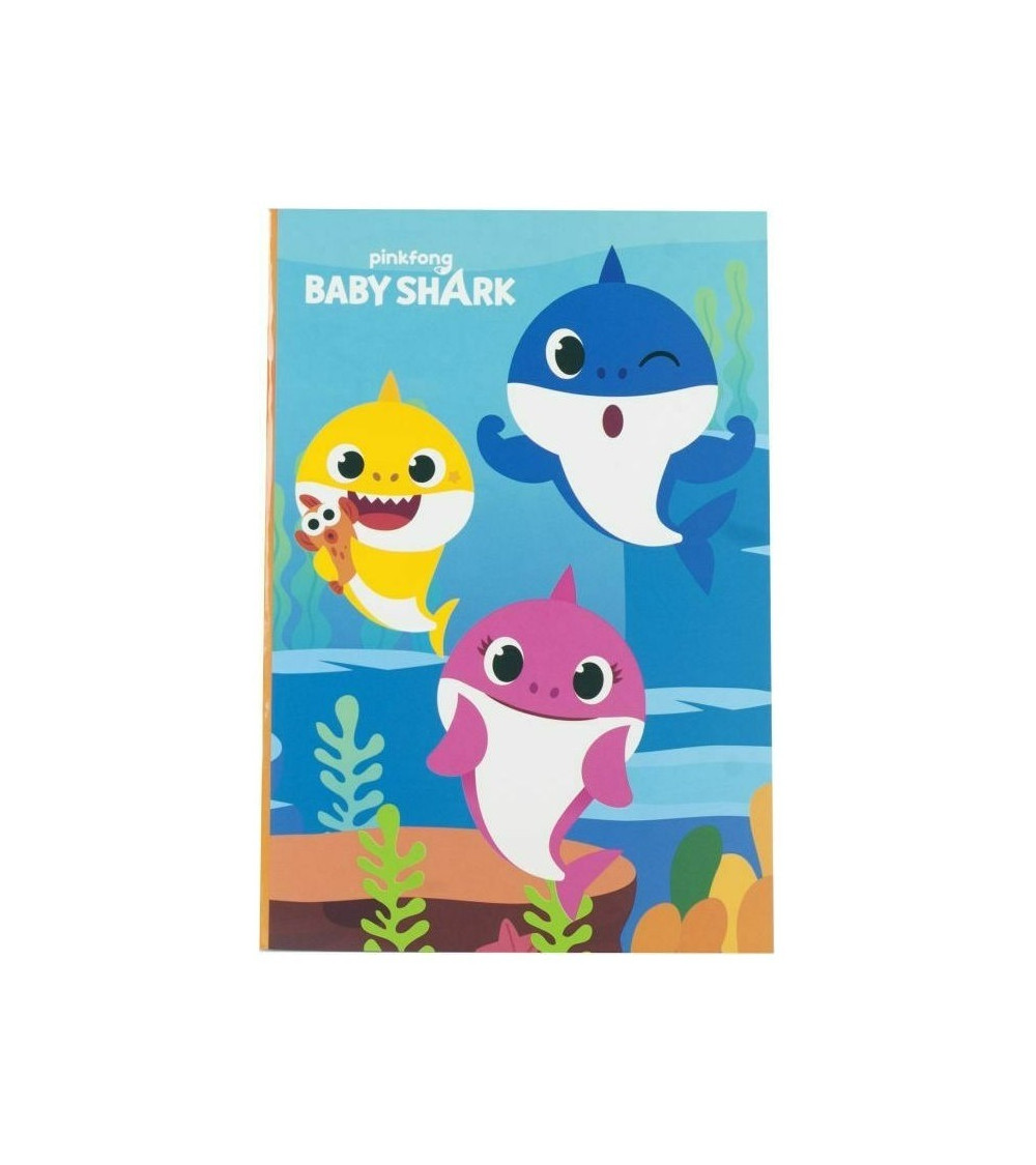 Τετράδιο Καρφίτσα Gim Baby Shark Β5 40φ