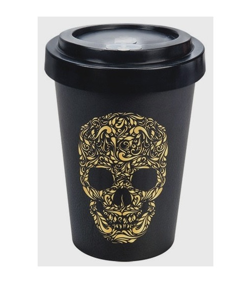 Ποτήρι Bamboo 435ml INNOSTAT SKULL BLACK