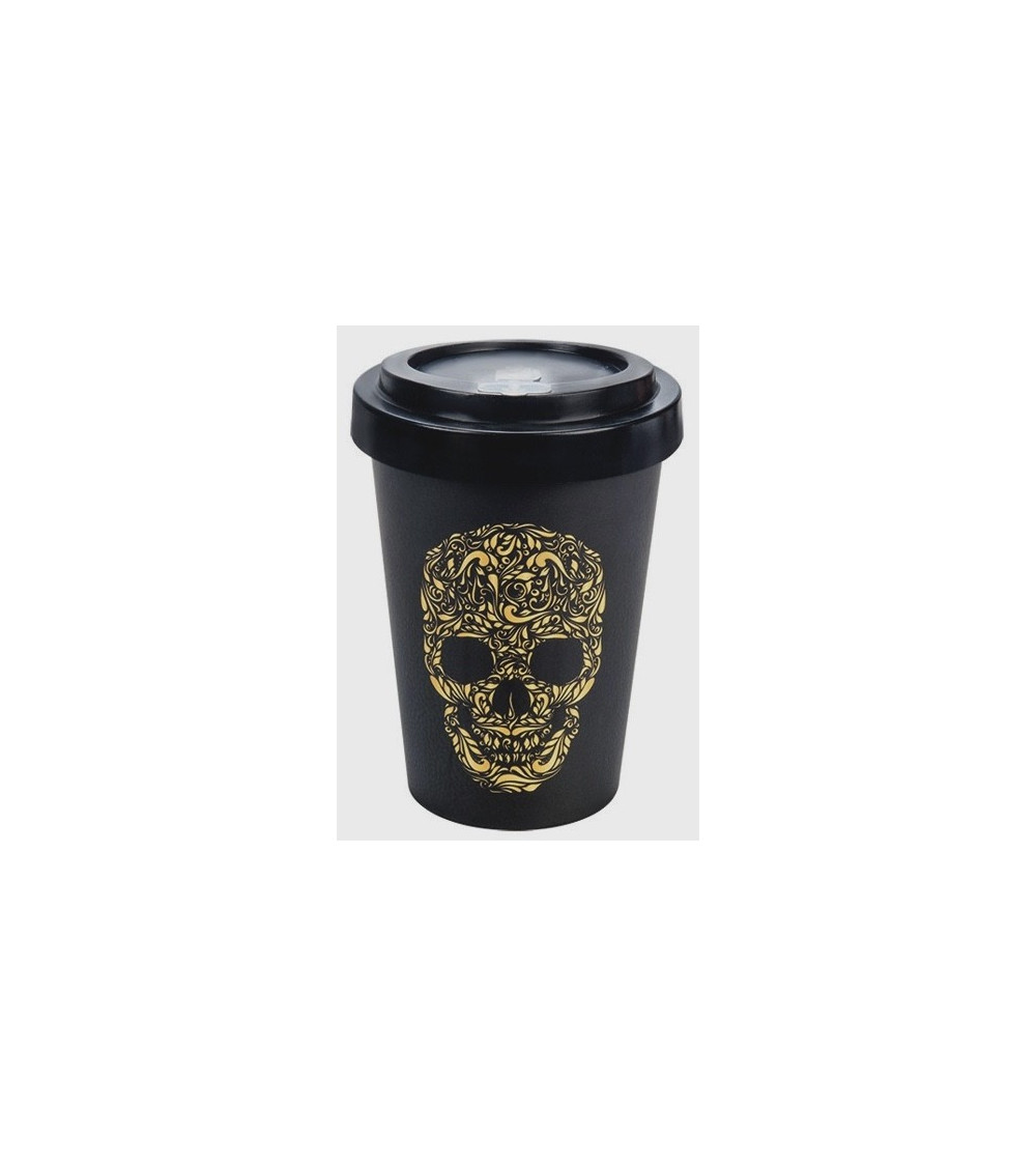 Ποτήρι Bamboo 435ml INNOSTAT SKULL BLACK