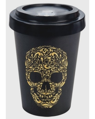 Ποτήρι Bamboo 435ml INNOSTAT SKULL BLACK