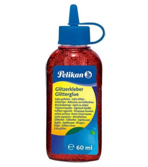 Κόλλα Glitter Pelikan 60ml Κόκκινο