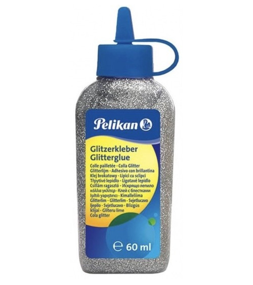 Κόλλα Glitter Pelikan 60ml Ασημί