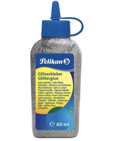 Κόλλα Glitter Pelikan 60ml Ασημί