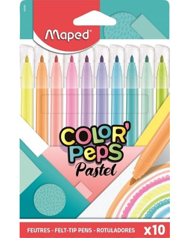 Μαρκαδόροι Maped 10χρ Pastel ColorPeps