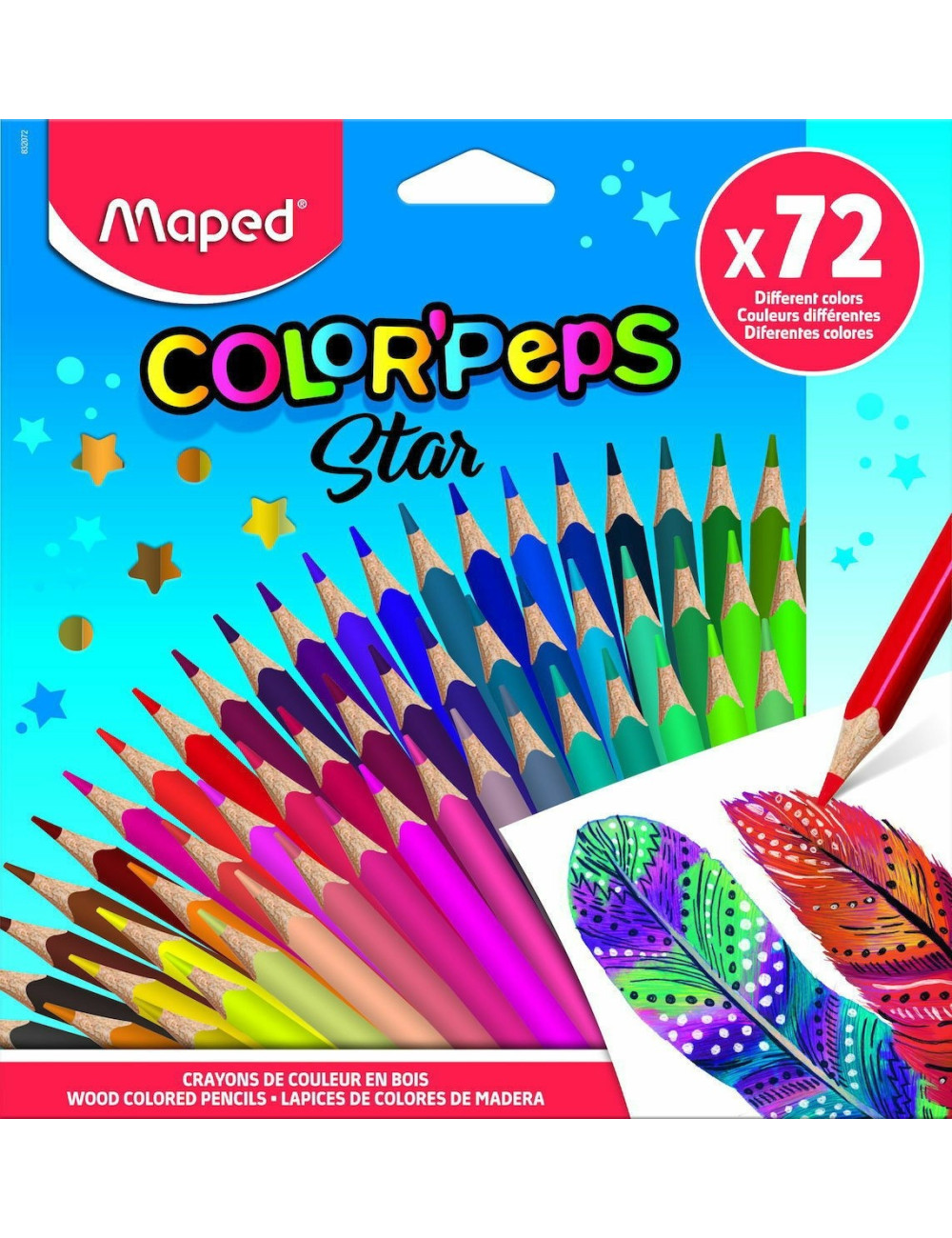 Ξυλομπογιές Maped 72χρ Star ColorPeps