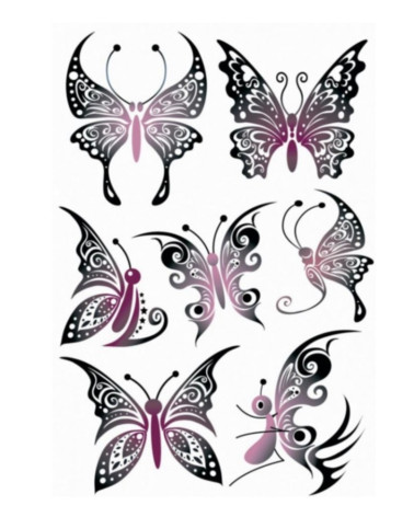 Tattoo Herma Tribal Butterfly