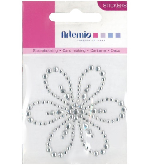 Αυτοκόλλητα Artemio Flower Strass