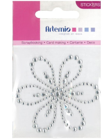 Αυτοκόλλητα Artemio Flower Strass