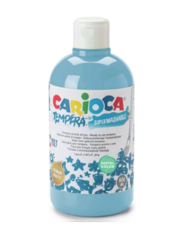 Τέμπερα 500ml Carioca 44 Pastel Azul Cyan