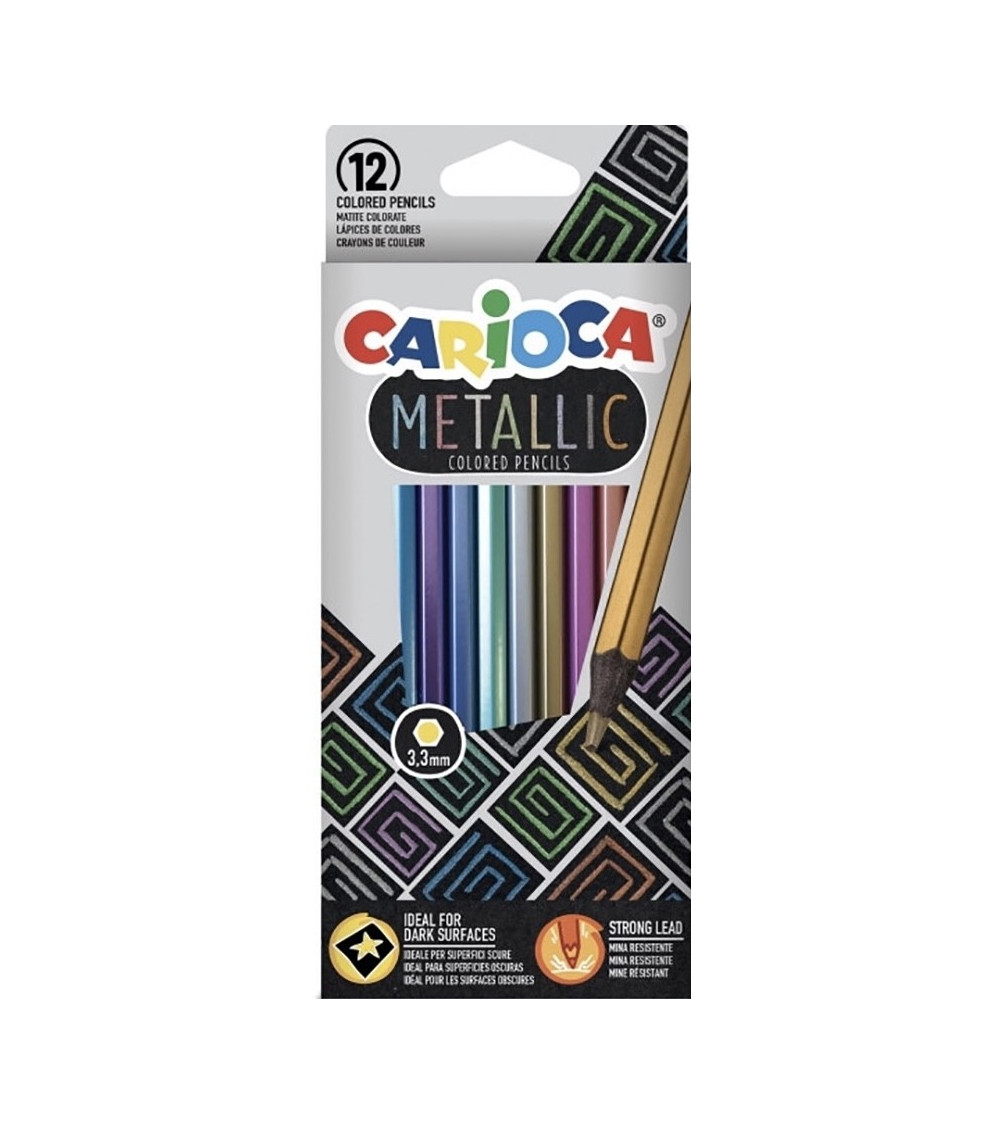 Ξυλομπογιές Carioca 12χρ Metallic